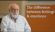 What is the difference between feelings and emotions?