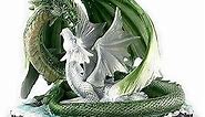 Aint It Nice Dragon Statue Mother Protecting Baby Dragon Medieval Collectible Fantasy Dragon Figurine Dragon Décor, 4.5 X 7 X 5.5 inches