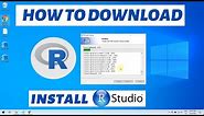 How to download R and install Rstudio on Windows 10 2021