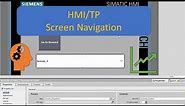 TIA Portal: HMI/TP Screen Navigation per Dropdown and Button