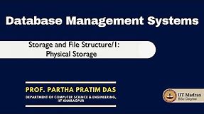 Storage and File Structure/1: Physical Storage