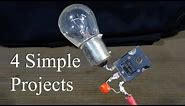 4 Simple Electronic Projects, diy electronics circuit
