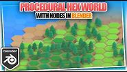 Making Procedurally Generated Hex Worlds with Geometry Nodes [In Blender]