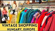 VINTAGE Shopping Budapest, Hungary | Flea market Vintage thrift