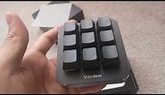 VAYDEER Mechanical Keyboard with 9 Fully Programmable Keys Unboxing Video