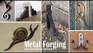 Best hand forged metal deco ideas / Blacksmith Projects For Beginners / No Welding Required