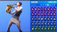 ROOK SKIN SHOWCASE WITH ALL FORTNITE DANCES & EMOTES