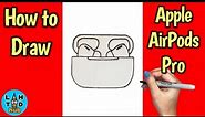 How to Draw Apple AirPods Pro | Art Lesson