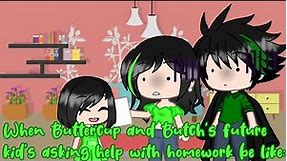 When Buttercup and Butch's future kid's asking help with homework be like: (Ppg x Rrb) Green Family