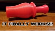 3D Printed Duck Call - Parthenope (STL's now included!)