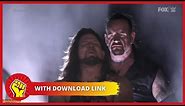 Undertaker standing behind smiling AJ Styles | meme template with download link