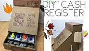 Cardboard cash register | HappyBankyCraftymom