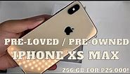 iPhone XS MAX 256 GB GOLD (PRE-OWNED) UNBOXING IN 2022 + Camera test | Philippines