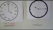 Grade 2 Math 7.11, Roman numerals on a clock