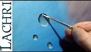 How to paint easy bubbles and water droplets - Time Lapse Demo by Lachri