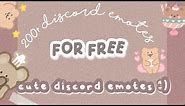 200+ server emojis/emotes for your discord server 🐻 | free to use (f2u)