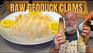 Slice and Serve a Geoduck Clam!