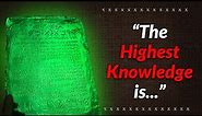 The Secret Knowledge Of The Emerald Tablet