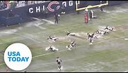 Chicago Bears brave heavy rain, flooded field in game against 49ers | USA TODAY