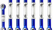 Adjustable Aluminum Upgrade Parts Turnbuckles/Camber Links for Traxxas 1/10 Slash 2WD 4X4/Hoss 2WD 4X4/Rustler 2WD 4X4/Stampede 2WD 4X4 RC Truck,7 Pieces(Navy Blue)