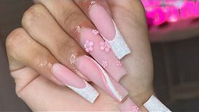 Acrylic Nails | Pink Nail Art Tutorial