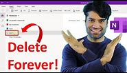 How to delete Notebook in OneNote