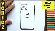 HOW TO DRAW APPLE IPHONE 12 PRO