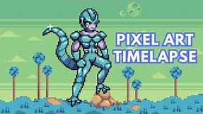 Metal Cooler DBZ - Pixel Art Timelapse