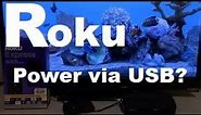 Roku Streaming Device powering via USB or wall outlet