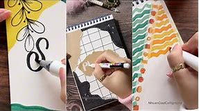Explore 5 Beautiful Front Page Designs | DIY Notebook Cover Designs | Nhuan Dao Calligraphy