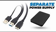 Create a USB Power + Data Splitter to power an external hard drive externally