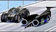 Thrust SSC Fastest Car In The World vs Batmobile - Drag Race 20 KM