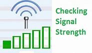 How to check signal strength on iphone