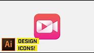 Create a Video Camera Icon in Adobe Illustrator CC