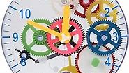 Lily's Home Do-It-Yourself Children's First Puzzle Clock Kit, No Batteries Required, Learn How Clock Gears Work, Colorful and Educational Gift for Kids, Multi-Colored (31 Pieces)