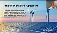 Article 6 in the Paris Agreement explained