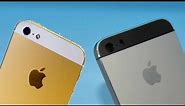 First Look iPhone 5S Gold Champagne VS iPhone 5C and iPhone 5 Black Slate and White