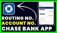 How to Find Account Number and Routing Number on Chase App