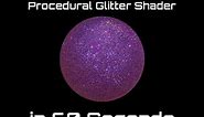 How to make a Procedural Glitter Material in Blender
