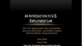 An Introduction to US Employment Law (part 3)