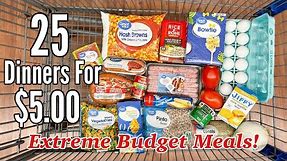 25 DINNERS FOR $5 | CHEAP MEAL IDEAS & WALMART GROCERY HAUL | TASTY & EASY RECIPES | JULIA PACHECO
