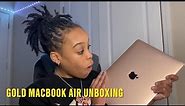 GOLD Macbook Air Unboxing 💻.