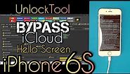 iPhone 6s Bypass iCloud hello Screen 15.7.9 with UnlockTool
