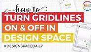 How to Turn the Grid On & Off on Cricut Design Space