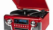 The Haley Retro Record Player with CD Player with Bluetooth