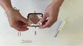 Install A Metal Glue-In Clasp onto a Coin Purse