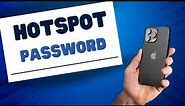 How to View Hotspot Password on iPhone