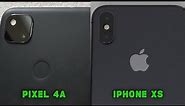 Google Pixel 4a vs iPhone XS - Camera Test