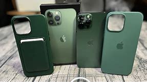 iPhone 13 Pro Max Alpine Green - Unboxing and Official Apple Cases