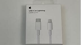 Apple USB-C to Lightning Cable (2 m) Unboxing!